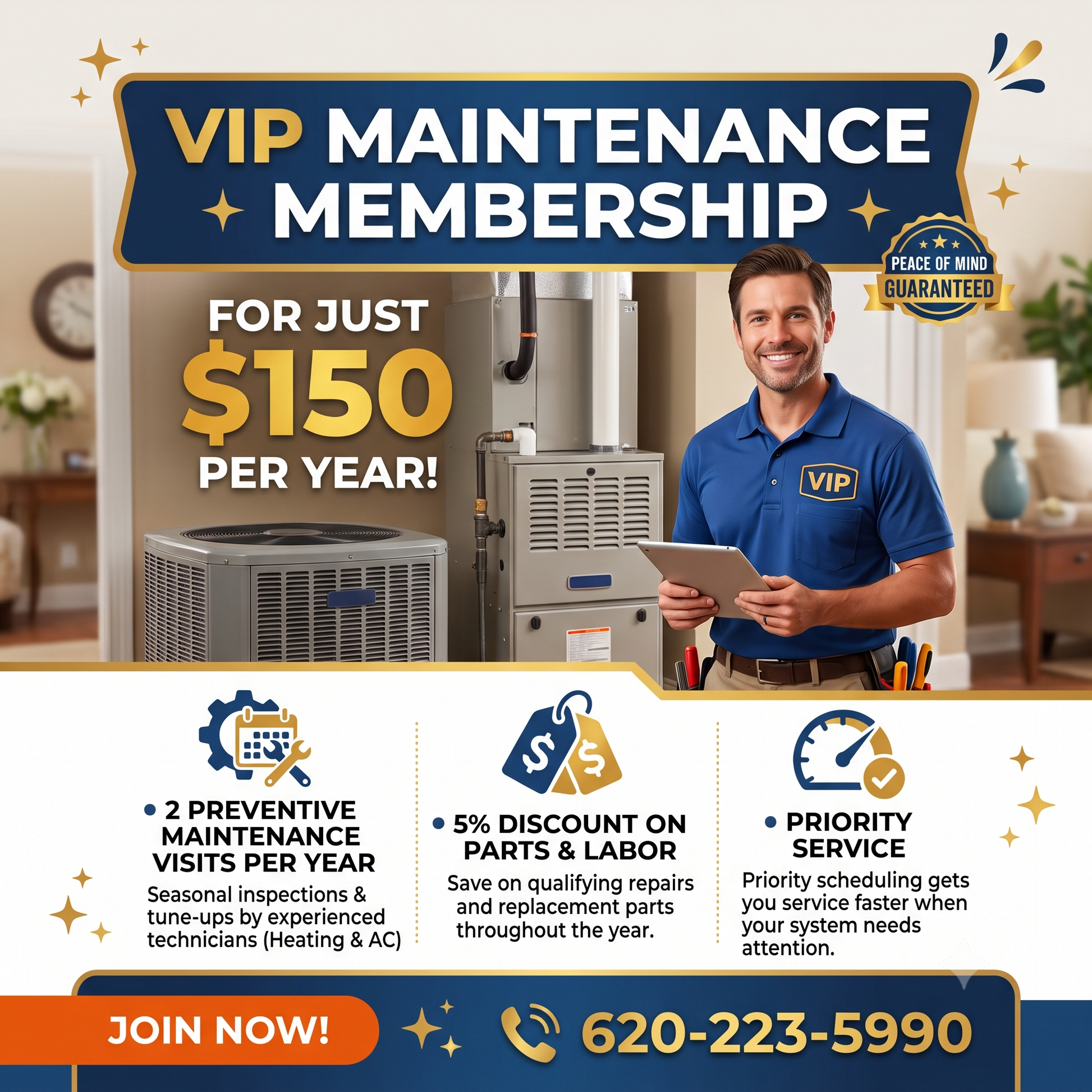 Norris Heating VIP Maintenance Membership